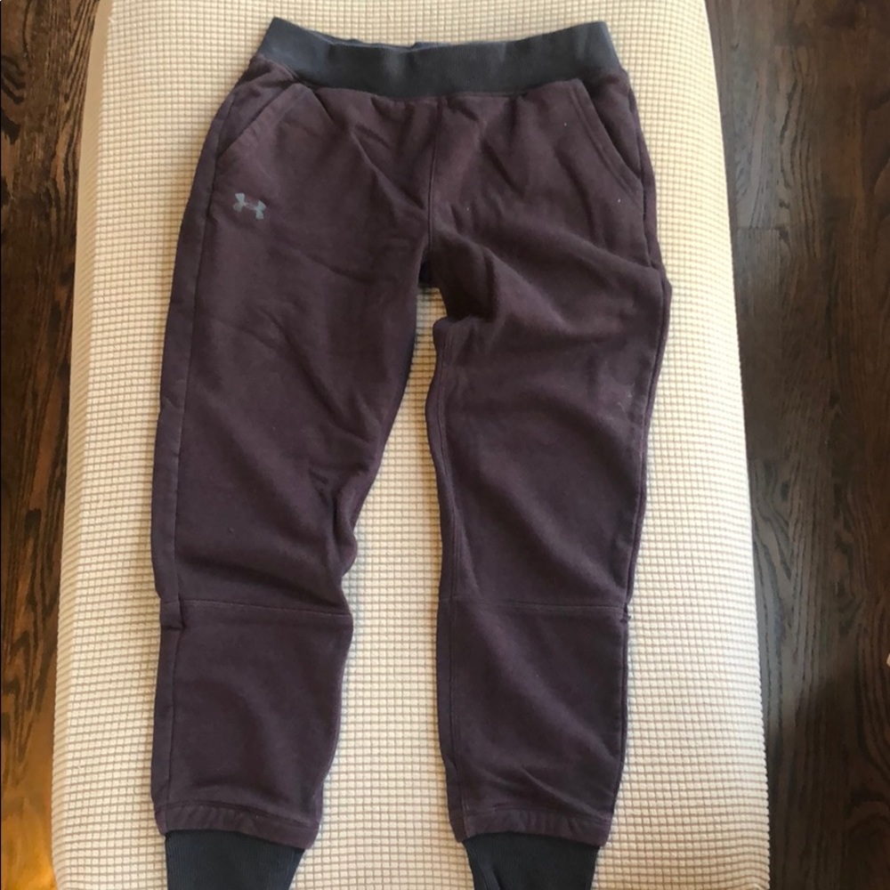 Under Armour Purple Banded Jogger Sweats, Size S